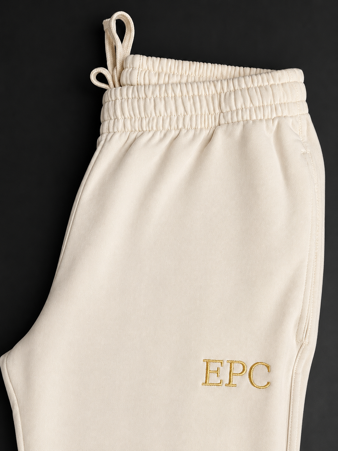 EPC Signature Sweatpant | Ivory Cream & Antique Gold