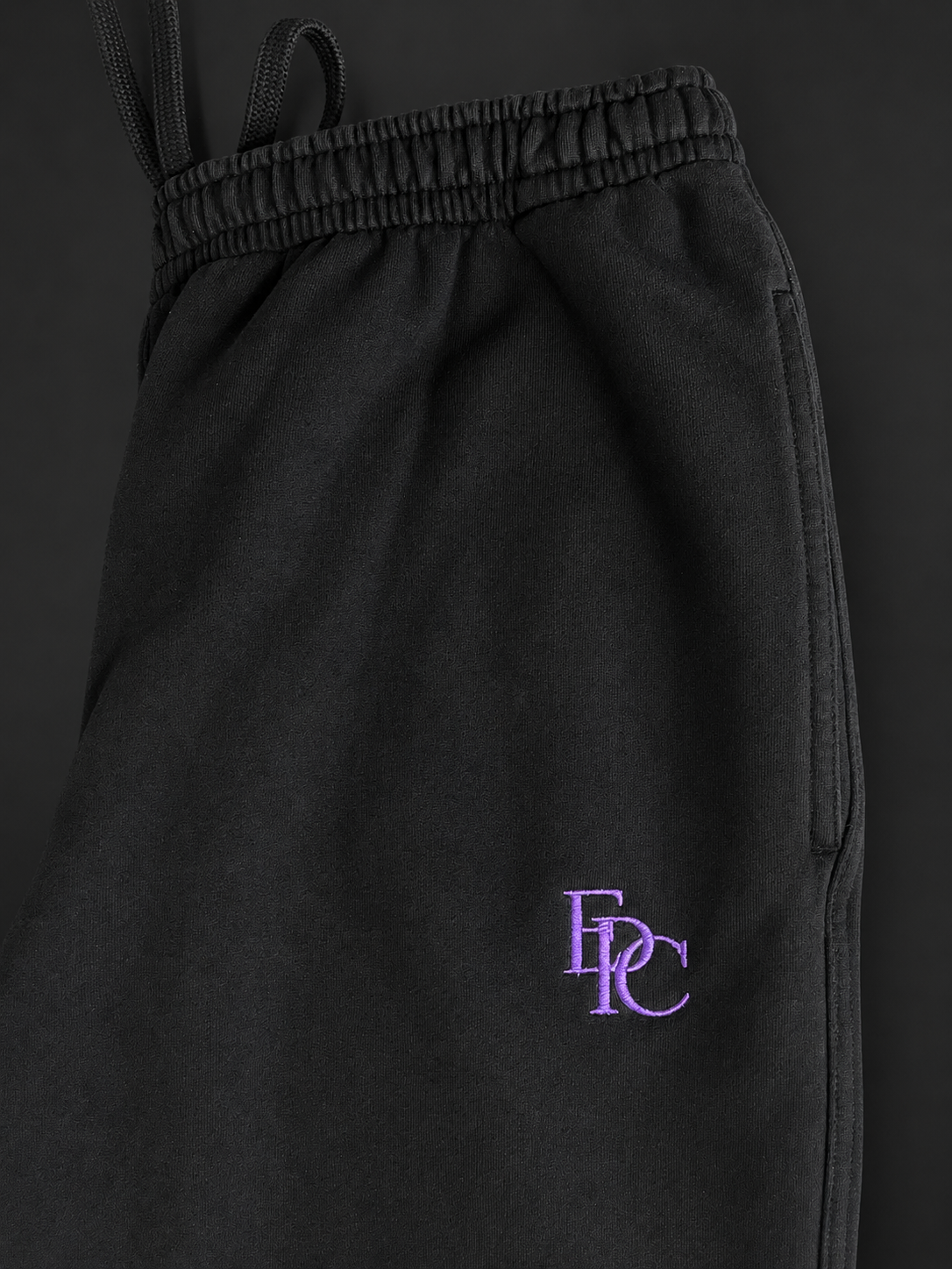 EPC Signature Sweatpant | Obsidian Black & Orange