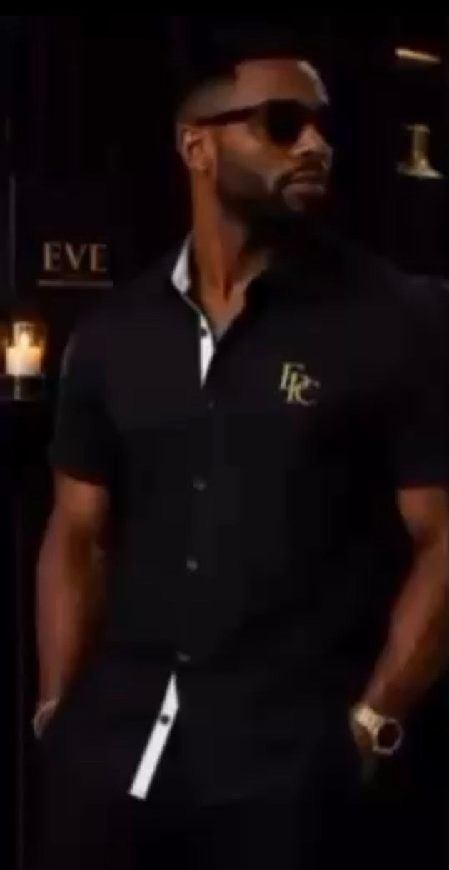 Men's Obsidian Black EPC HOUSE Crest Signature Shirt