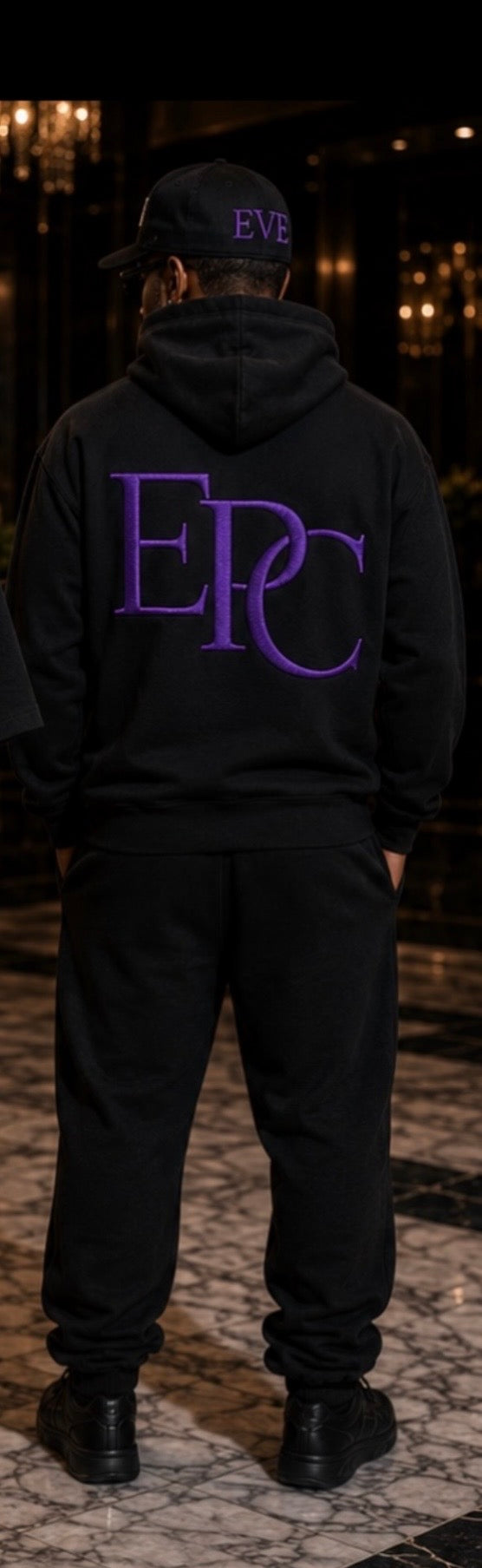 EPC Signature Hoodie | Obsidian Black | Deep Amethyst