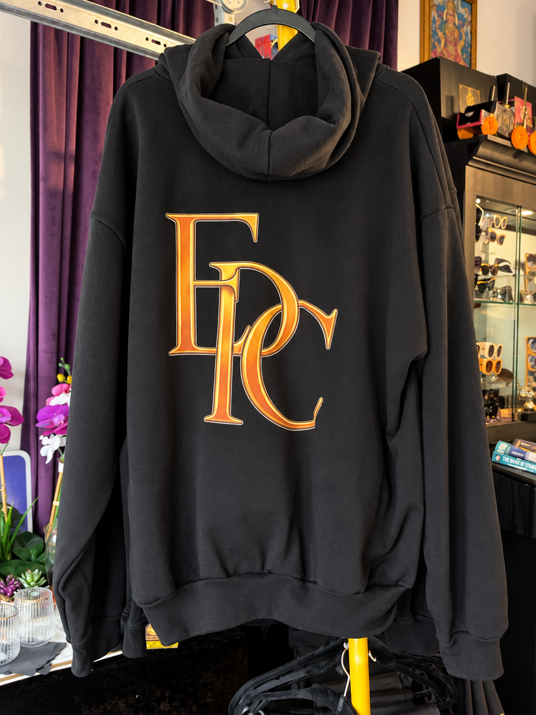 EPC Signature Hoodie | Obsidian Black | Burnt Orange