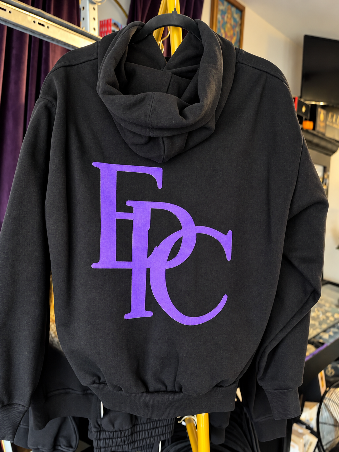 EPC Signature Hoodie | Obsidian Black | Deep Amethyst
