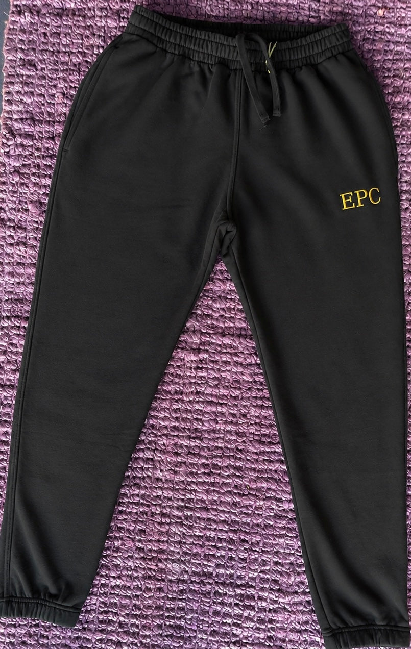 EPC Signature Sweatpant | Obsidian Black & Antique Gold