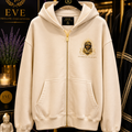 Artifact House Crest Zip Hoodie | Ivory Crème