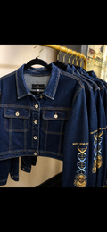 EVE PRIVATE COLLECTION - Women's "NOT FOR SALE' Cropped Denim Jacket