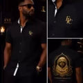 Men's Obsidian Black EPC HOUSE Crest Signature Shirt