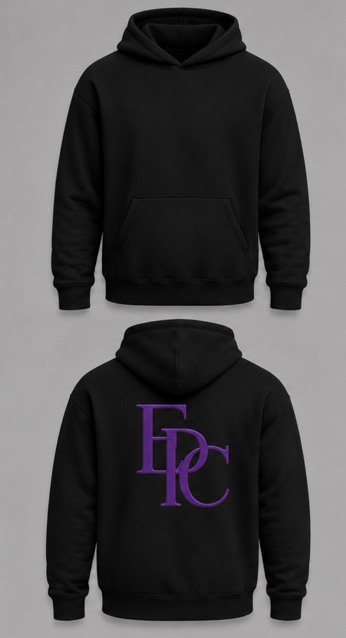 EPC Signature Hoodie | Obsidian Black | Deep Amethyst