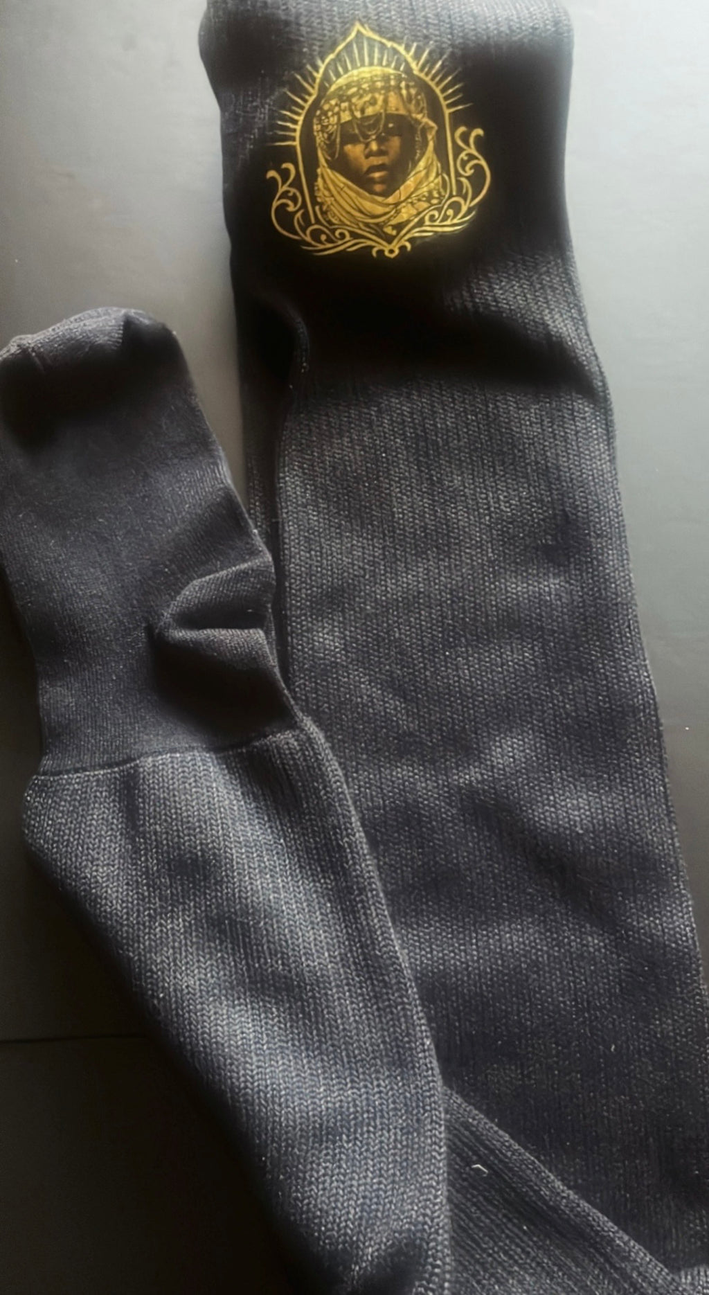 House Essentials  Thigh High Socks - Obsidian