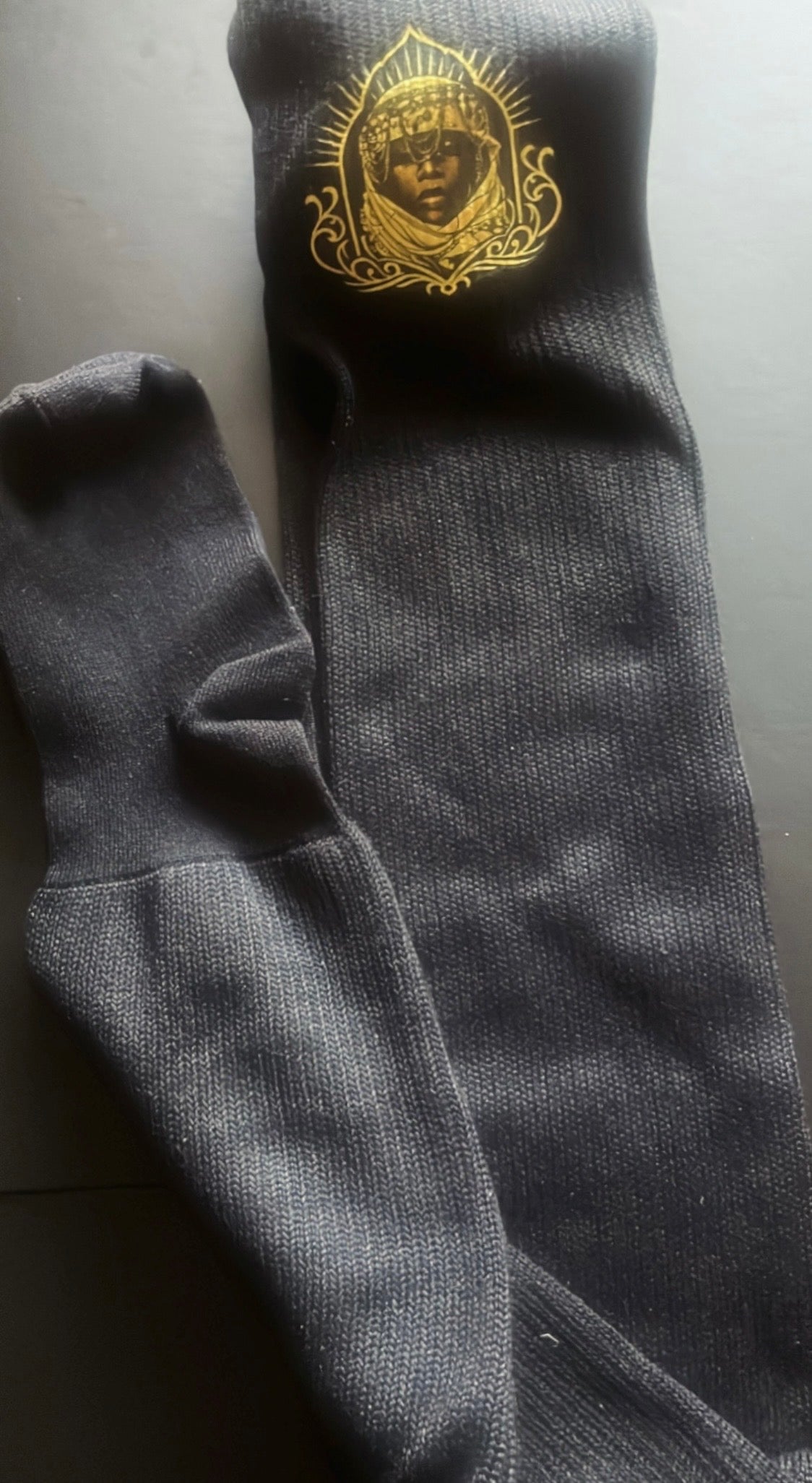 House Essentials  Thigh High Socks - Obsidian