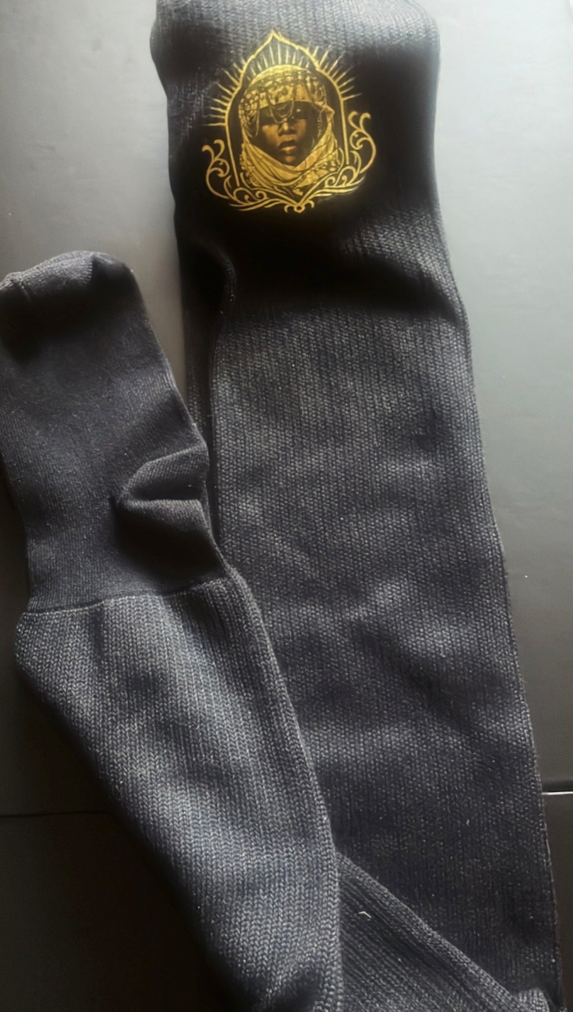 House Essentials  Thigh High Socks - Obsidian